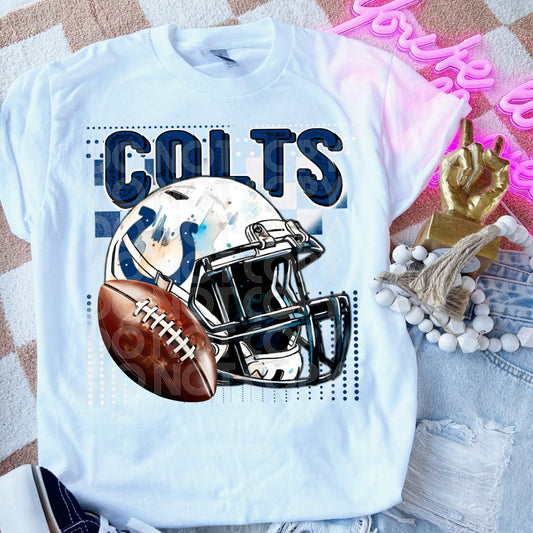 Colts #3526 - Ready to Press DTF Transfer Full Color