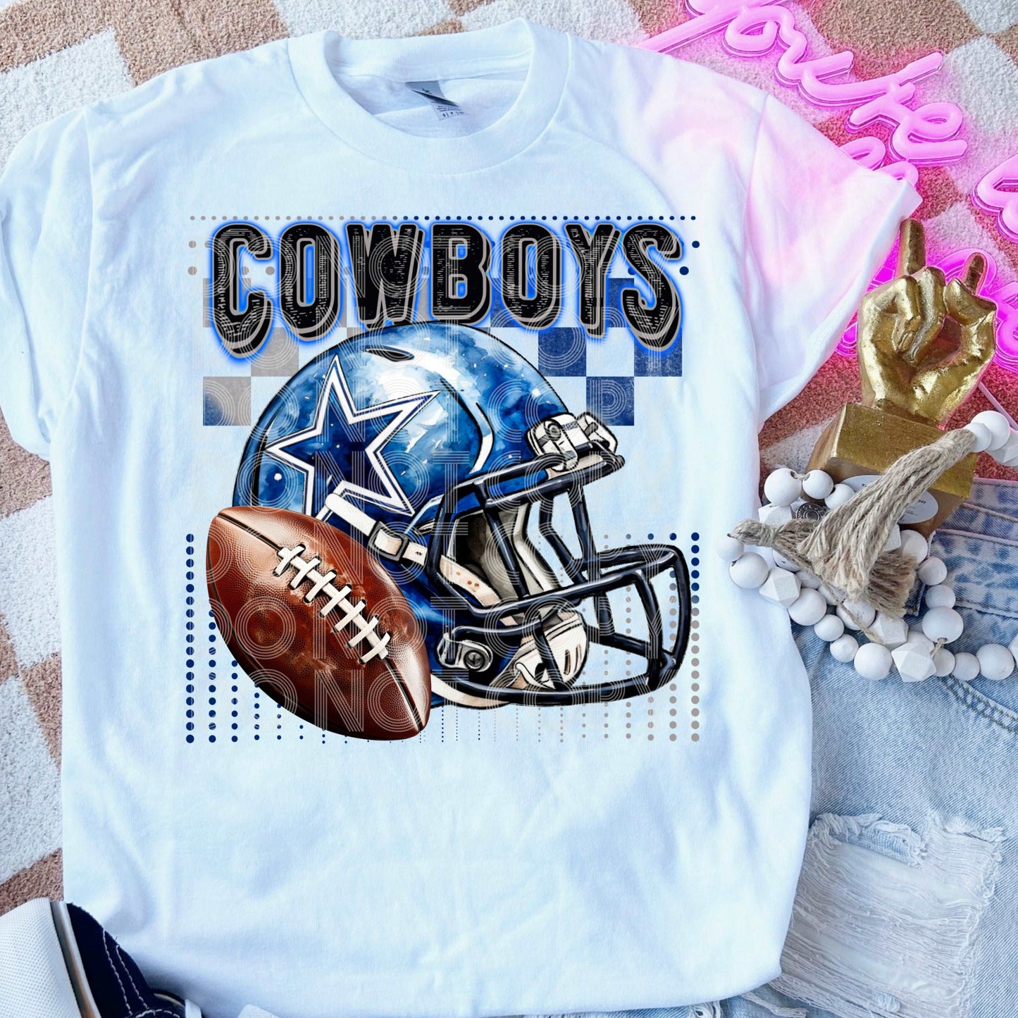 Cowboys #3541 - Ready to Press DTF Transfer Full Color