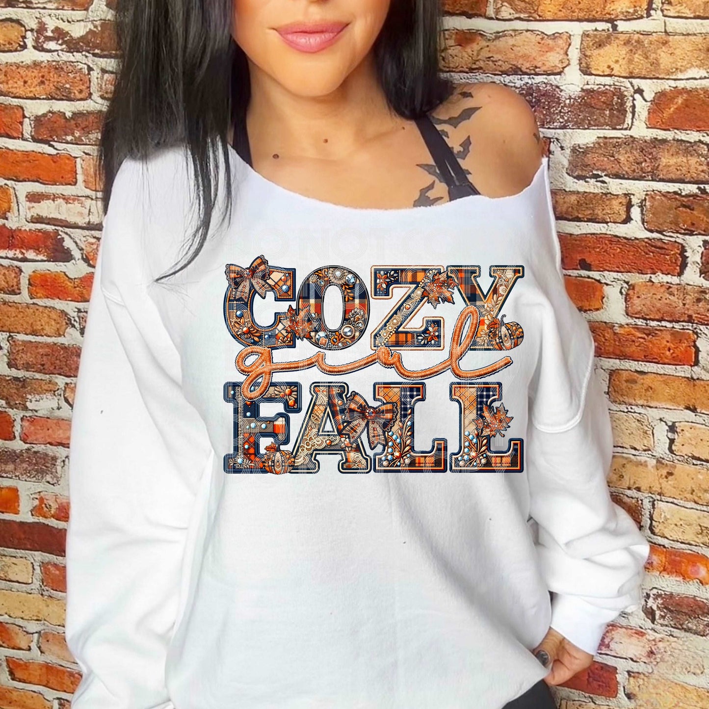 Cozy Girl Fall #3680 - Ready to Press DTF Transfer Full Color