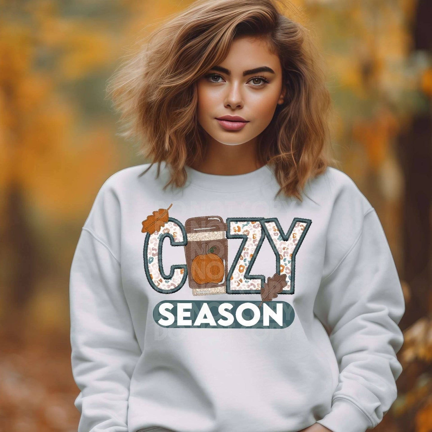 Cozy Season Pumpkin Spice #1102 - Ready to Press DTF Transfer Full Color