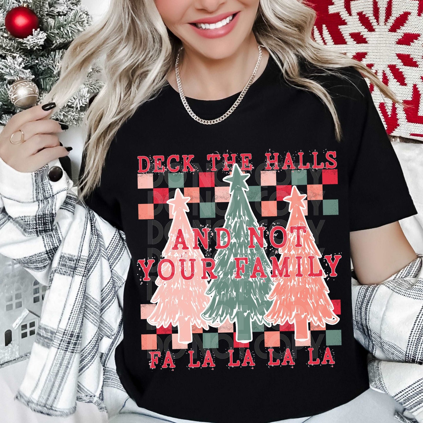 Deck The Halls #3903 - Ready to Press DTF Transfer Full Color