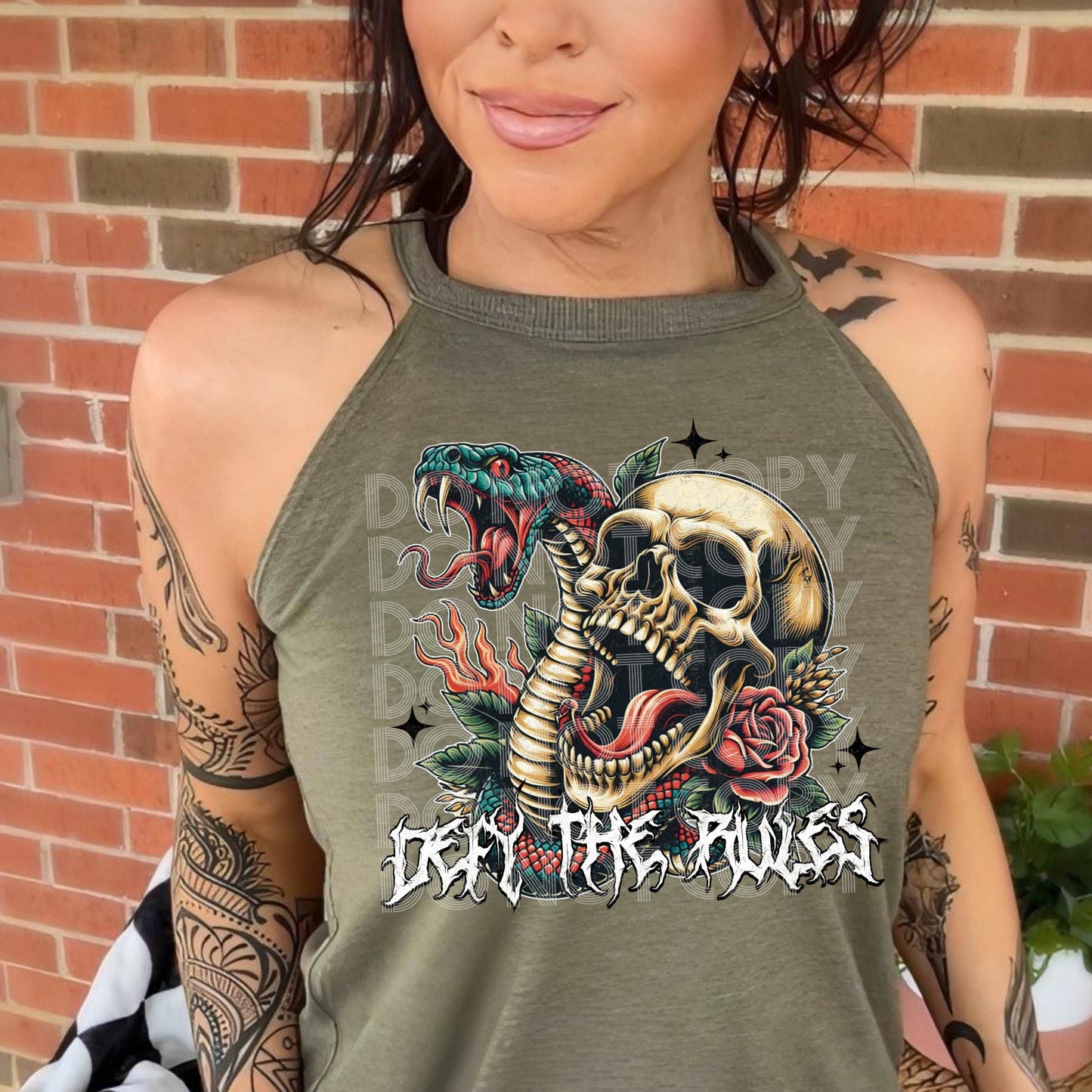 Defy The Rules #3174 - Ready to Press DTF Transfer Full Color