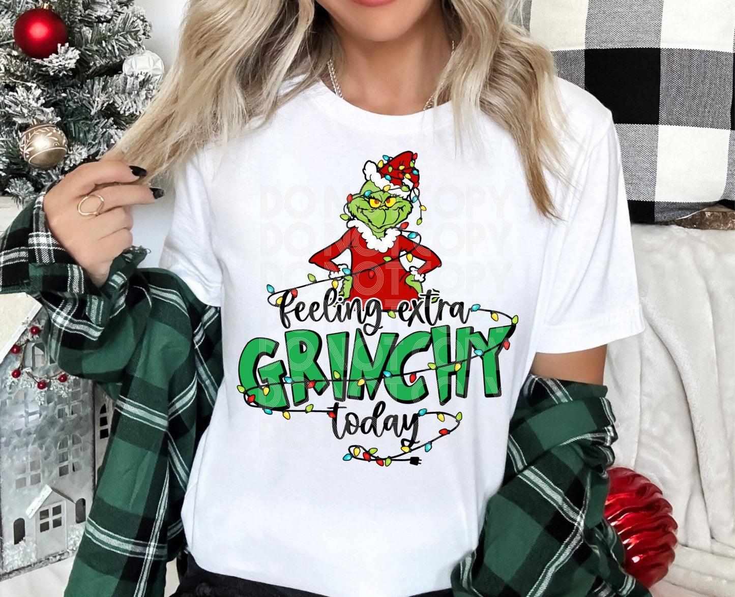 Extra Grinchy #3999 - Ready to Press DTF Transfer Full Color