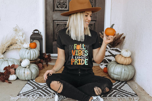 Fall Vibes and Comet Pride #3608 - Ready to Press DTF Transfer Full Color