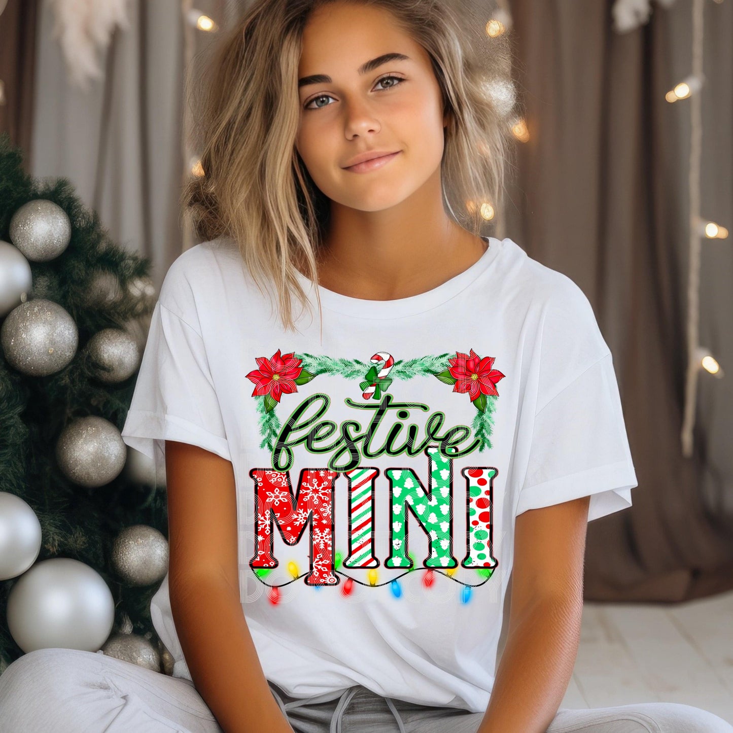 Festive Mini #3864 - Ready to Press DTF Transfer Full Color