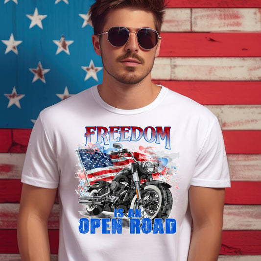 Freedom Is An Open Road #3322 - Ready to Press DTF Transfer Full Color