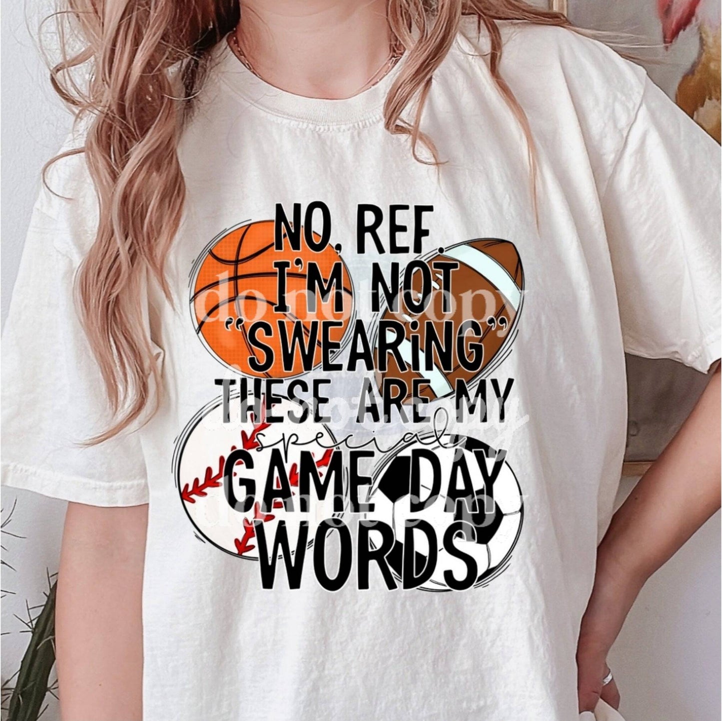 Game Day Words  - Ready to Press DTF Transfer Full Color