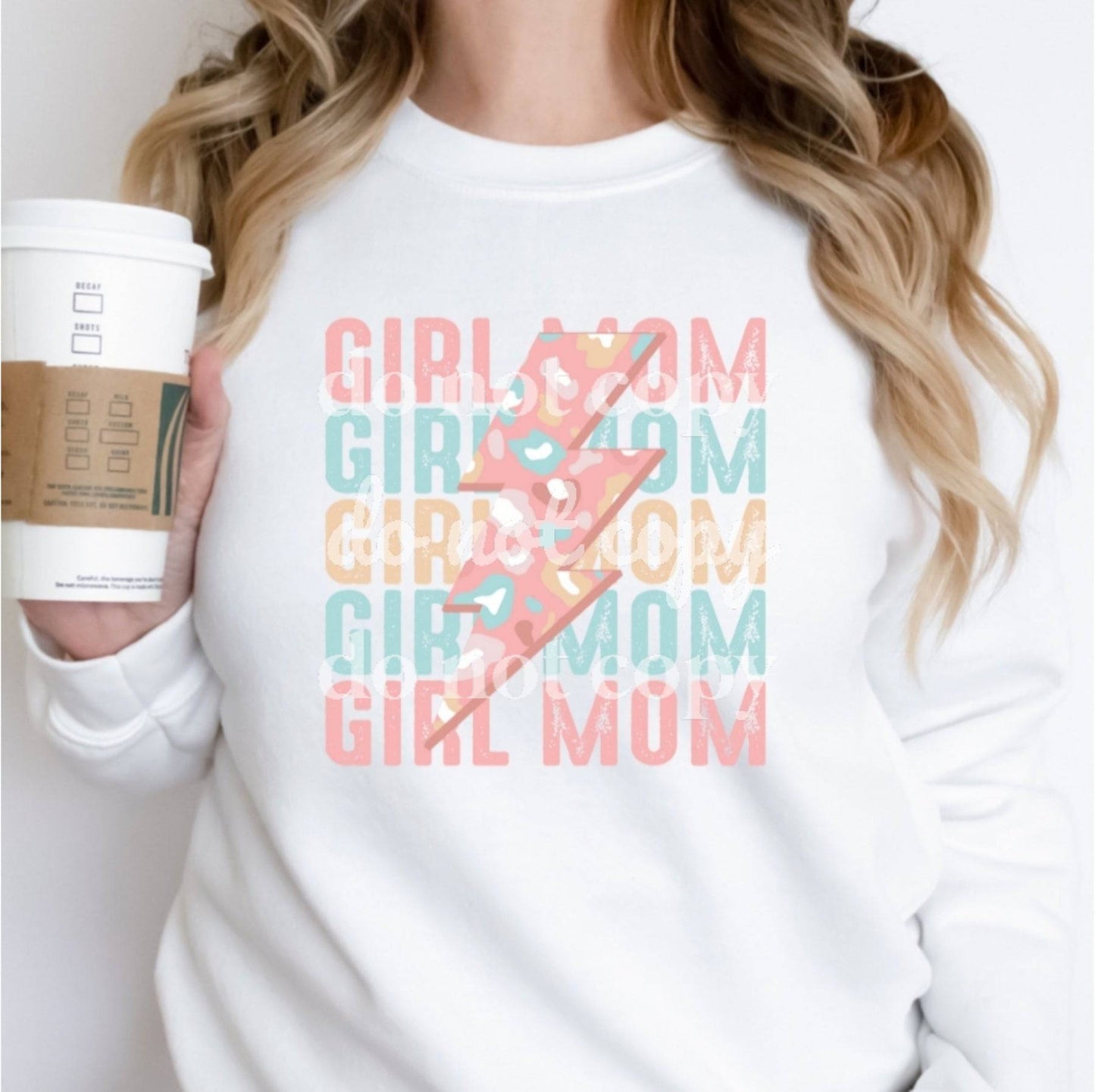 Girl Mom - Ready to Press DTF Transfer Full Color