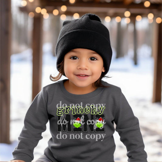 Grinchy Mini No Sparkle  - Ready to Press DTF Transfer Full Color