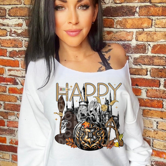 Happy Fall HP #3849 - Ready to Press DTF Transfer Full Color