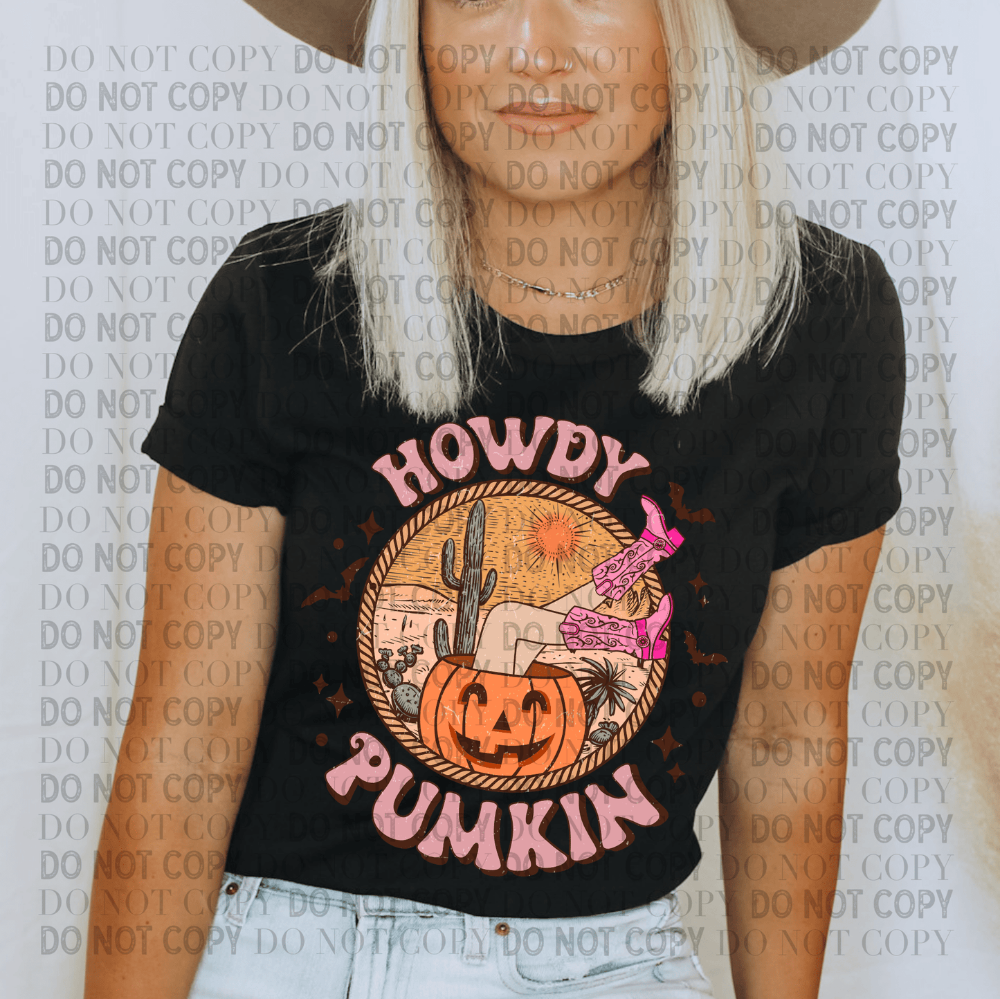 Howdy Pumpkin Boots-Ready to Press DTF Transfer Full Color