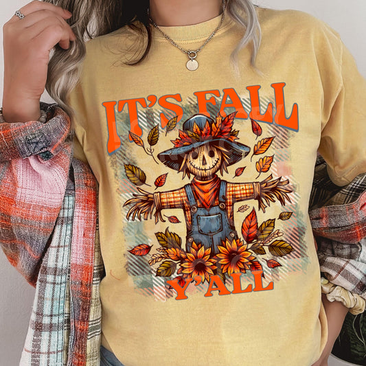 It's Fall Yall  #3768 - Ready to Press DTF Transfer Full Color