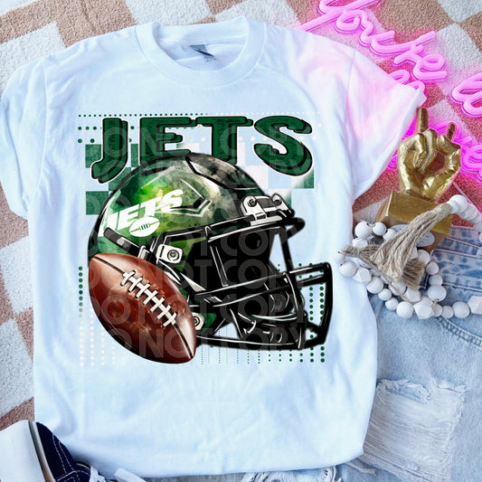 Jets #3516 - Ready to Press DTF Transfer Full Color