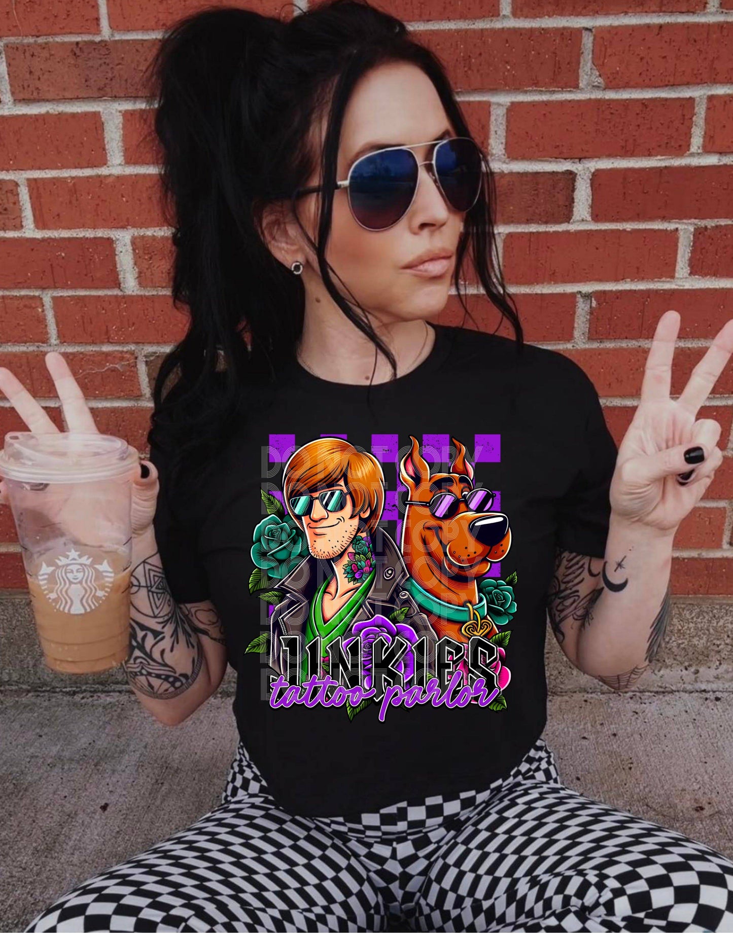 Jinkies Tattoo Parlor #3753 - Ready to Press DTF Transfer Full Color