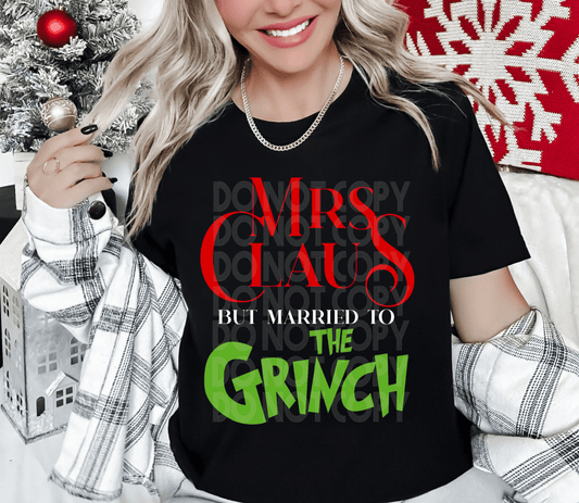 Married To The Grinch #4007 - Ready to Press DTF Transfer Full Color