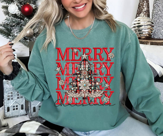 Merry Christmas #3961 - Ready to Press DTF Transfer Full Color