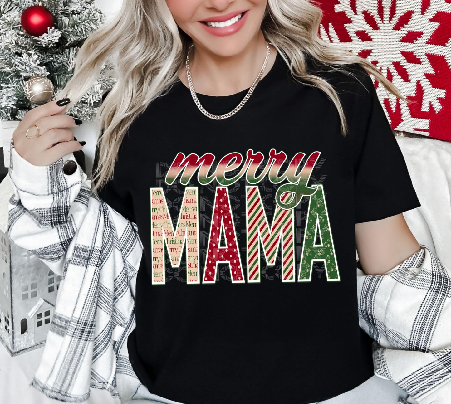 Merry Mama #3948 - Ready to Press DTF Transfer Full Color