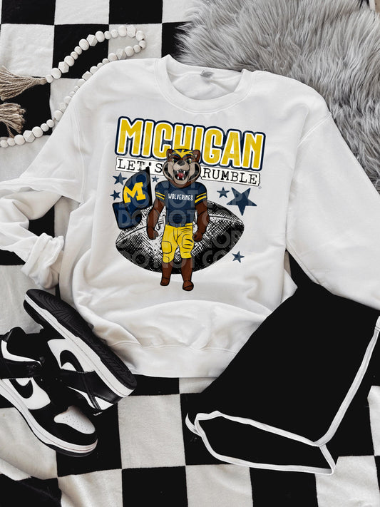 Michigan #3775 - Ready to Press DTF Transfer Full Color