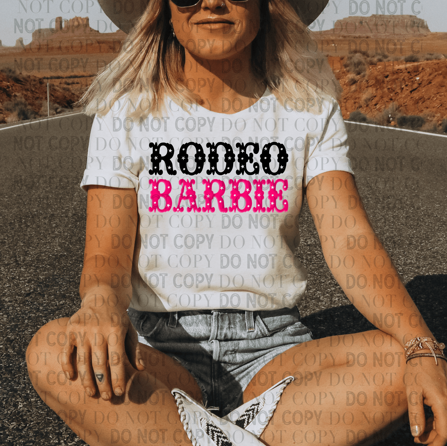 Rodeo Barbie - Ready to Press DTF Transfer Full Color