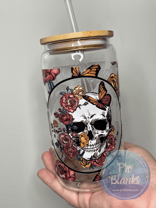 RTS - Clear Sublimation Tumbler with Bamboo Lid