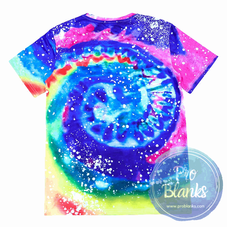 *SALE* RTS-  ADULT - Tie Dye - Faux Bleached 100% Polyester T-shirts