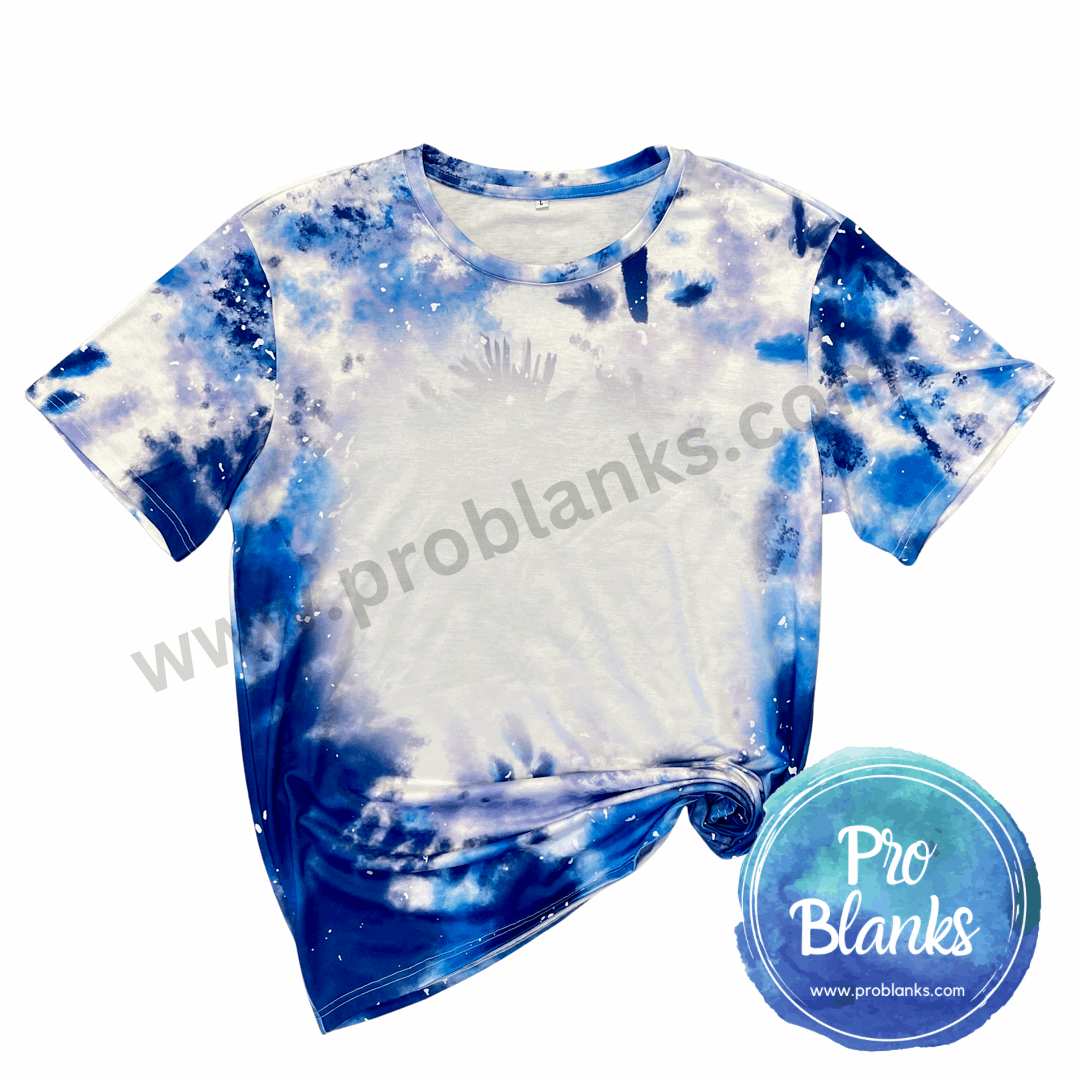 *SALE*  RTS - ADULT - WATERCOLOR- Faux Bleached 100% Polyester T-shirts