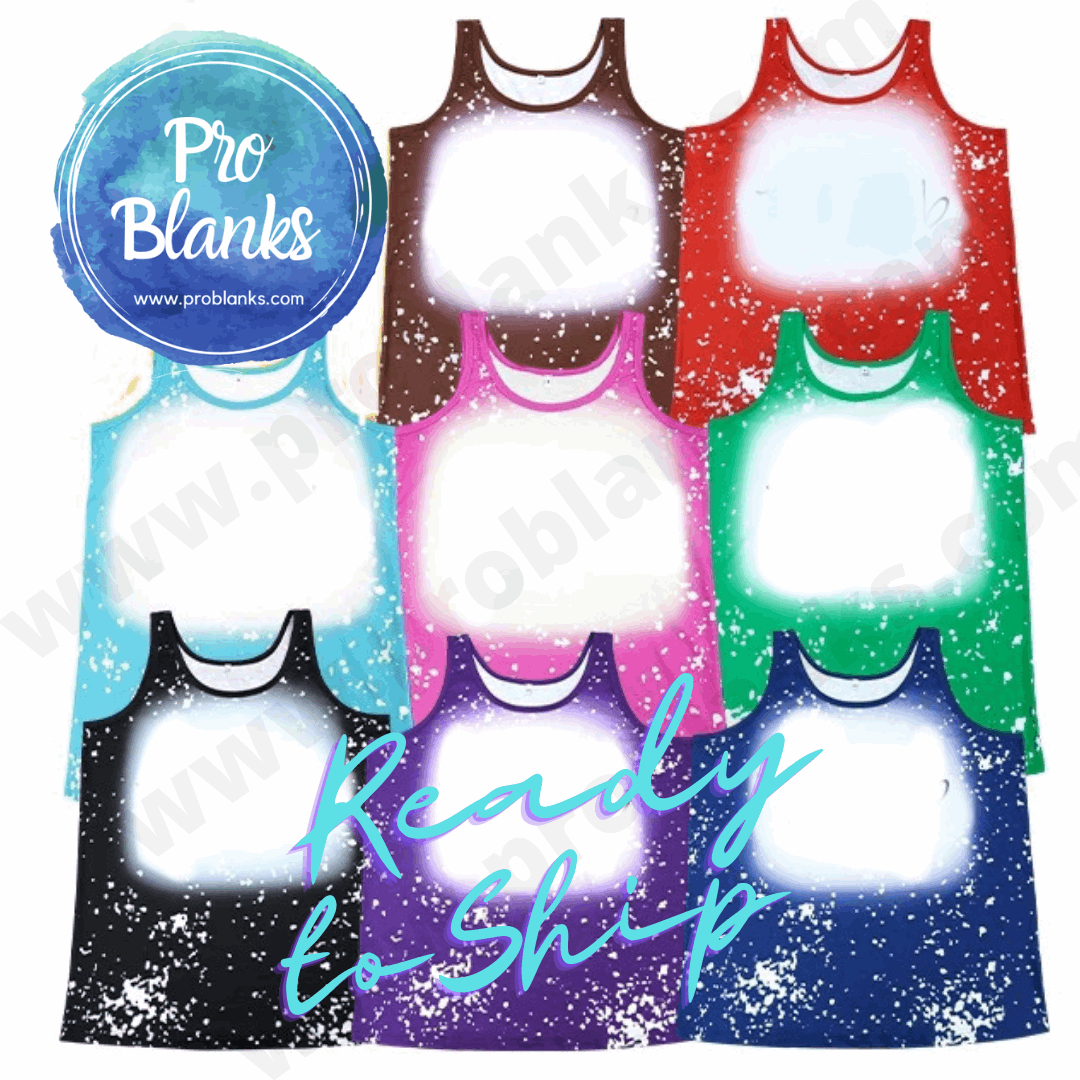 *SALE*  RTS- TANK TOP - ADULT - Faux Bleached 100% Polyester