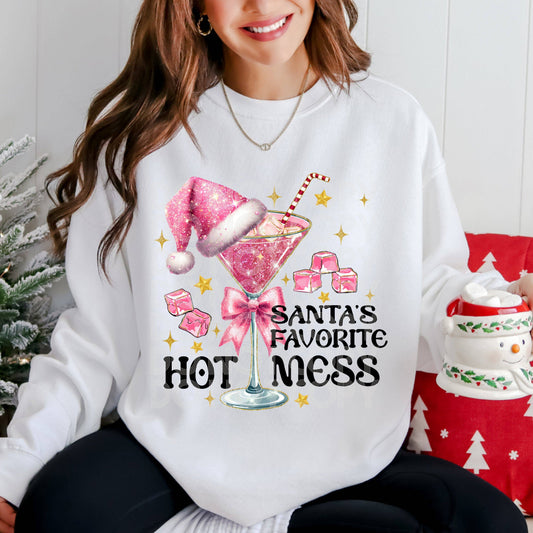 Santas Favorite Hot Mess #4143 - Ready to Press DTF Transfer Full Color