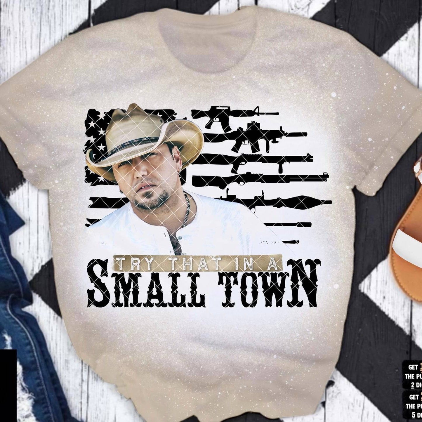 Small Town Black - Ready to Press DTF Transfer Full Color