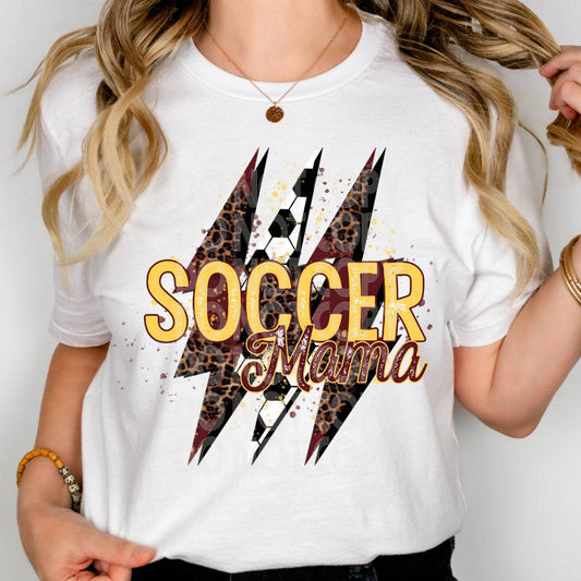 Soccer Mama Bolts #2073 - Ready to Press DTF Transfer Full Color