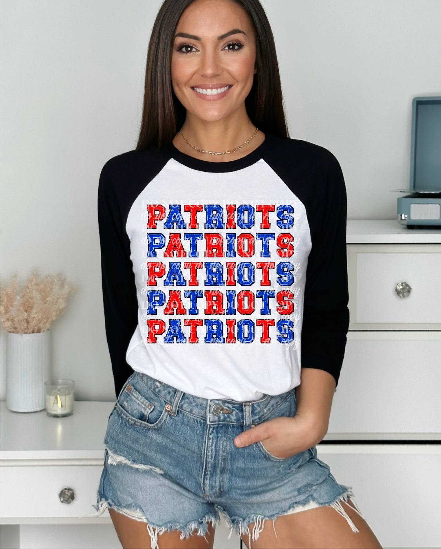 Stacked Patriots - Ready to Press DTF Transfer Full Color