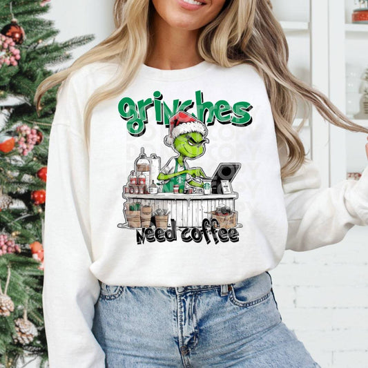 Starbucks Grinch #1224 - Ready to Press DTF Transfer Full Color