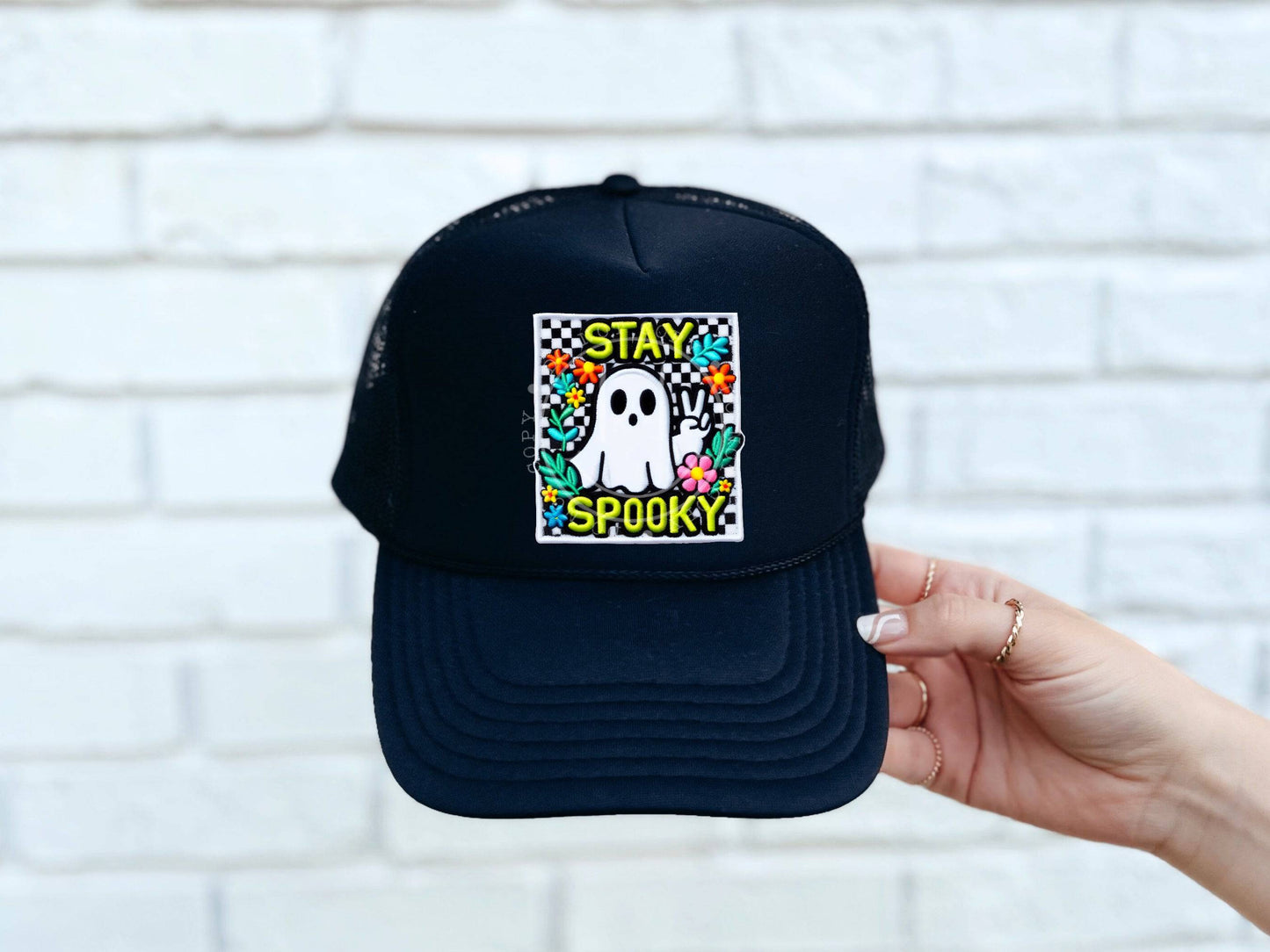 Stay Spooky #3451 HAT PATCH ONLY - Ready to Press DTF Transfer Full Color