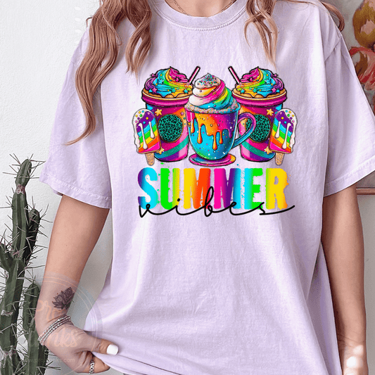 Summer Vibes - Ready to Press DTF Transfer Full Color