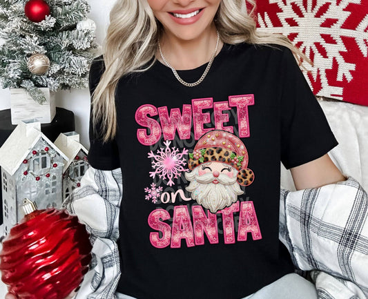 Sweet On Santa #4001 - Ready to Press DTF Transfer Full Color