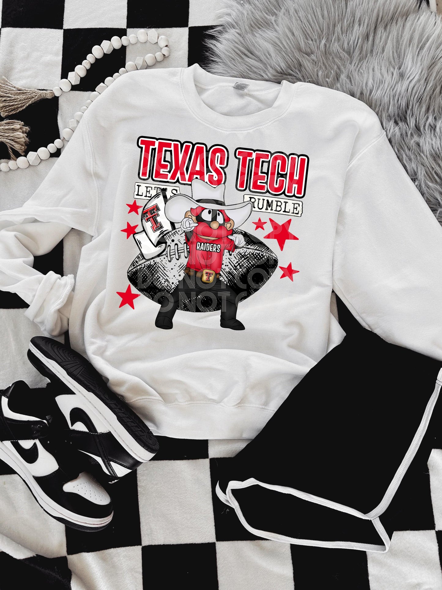 Texas Tech #3791 - Ready to Press DTF Transfer Full Color