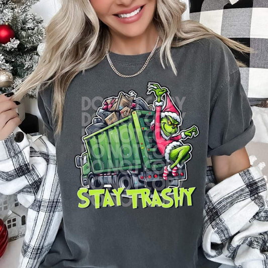 Trash Grinch #1164 - Ready to Press DTF Transfer Full Color