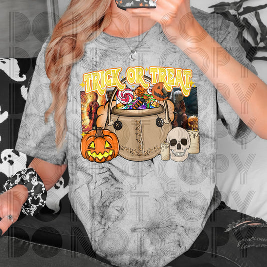 Trick Or Treat Sam #3749 - Ready to Press DTF Transfer Full Color