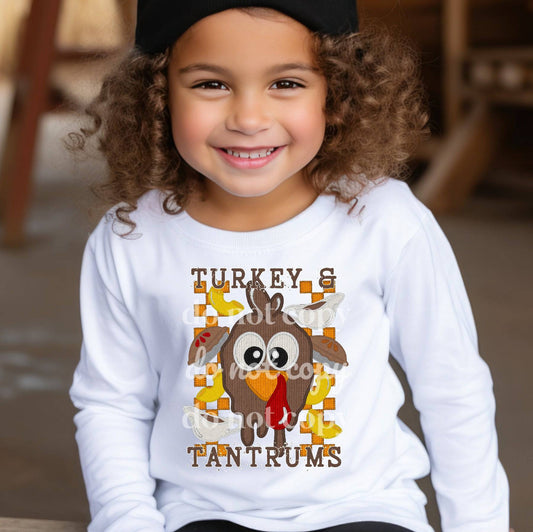 Turkey & Tantrums #1055 - Ready to Press DTF Transfer Full Color