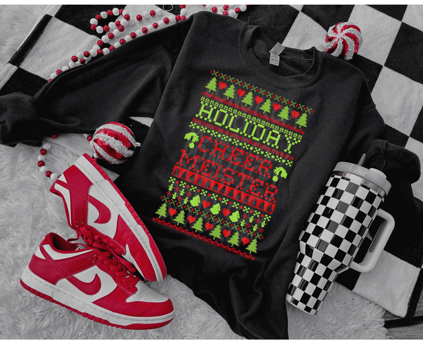 Ugly Sweater Cheer Meister #3918 - Ready to Press DTF Transfer Full Color