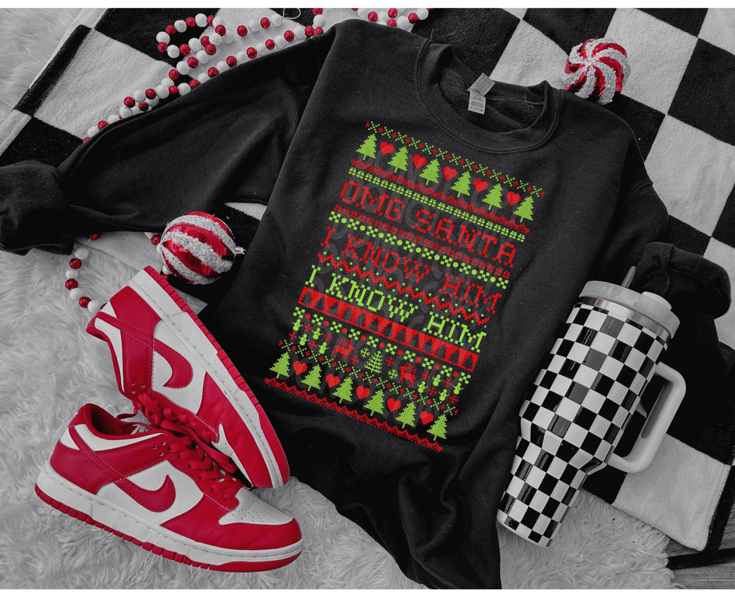 Ugly Sweater OMG I Know Him #3919 - Ready to Press DTF Transfer Full Color