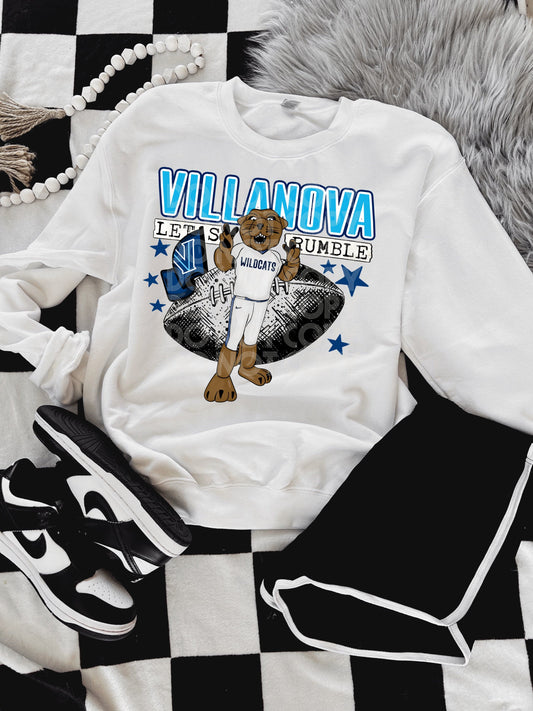 Villanova #3778 - Ready to Press DTF Transfer Full Color