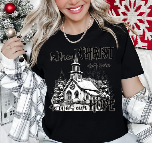 When Christ Was Born #4108 - Ready to Press DTF Transfer Full Color