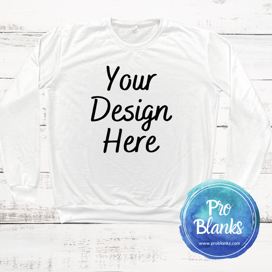 White Crewneck Sweatshirt Mock-Up Digital Download