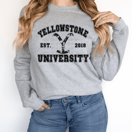 Yellowstone University- Ready to Press DTF Transfer Full Color